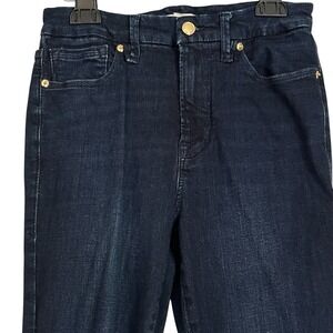 Good‎ American Size 6/28 Skinny Jeans High Waisted Cropped Rave Organic Stretchy